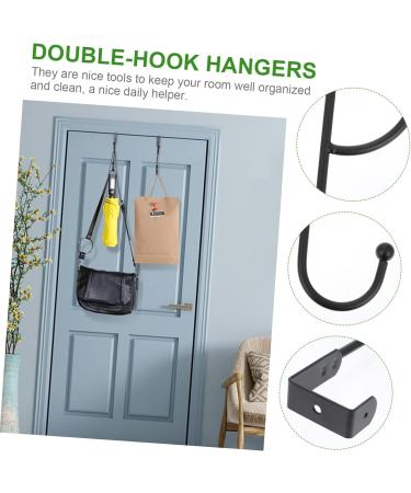 ABOOFAN 2pcs Door Hook Hat Hanger Over Door Clothes Hanger Rack Bathroom Towel Hooks Organizer Ordinary - Buy Online on SooperMarket.com