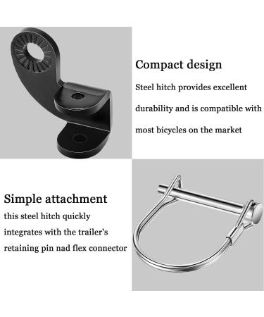 Burley Bicycle Coupling Attachment | 2 Sets Angled Replacement Plug for Bike Trailers | 12.2mm Compatible with Burley Pendant Coupling - Buy Online on SooperMarket.com