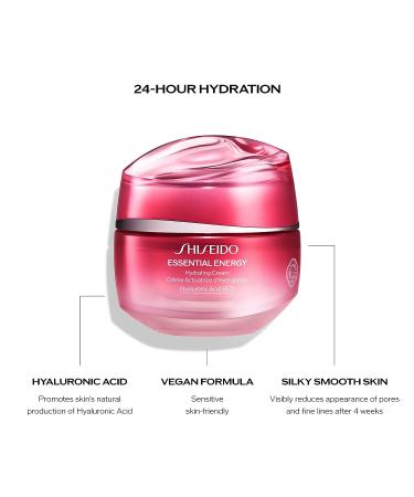 Shiseido Essential Energy Hydrating Cream Mini - 30mL - Hyaluronic Acid - Vegan - 24-Hour Hydration - All Skin Types - Buy Online on SooperMarket.com