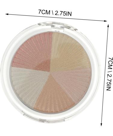 Mikinona 1 Box Highlight Powder Highlighter Compact Powder Highlighting Highlighter Cream Plastic Shell - Buy Online on SooperMarket.com