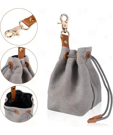 Newofview Canvas Dog Treats & Storage Bag | Durable Feed Bags with Clip Buckle for Training | Best Dog Supplies - Buy Online on SooperMarket.com