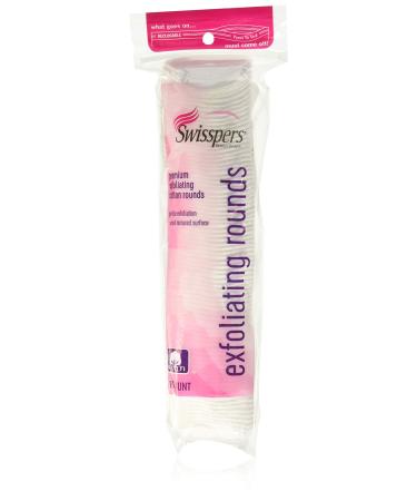Swisspers Premium Exfoliating Cotton Rounds 80 Count (Pack of 4)