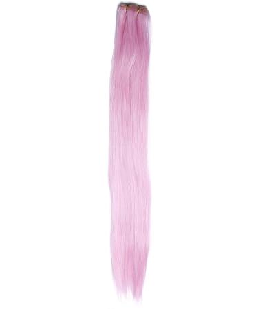 WIG ME UP - VK-WEFT-T2317 Weft tress of synthetic hair sleek for wig extension making Cosplay Theatre hair length 30 inches tress width 98 inches bright pink
