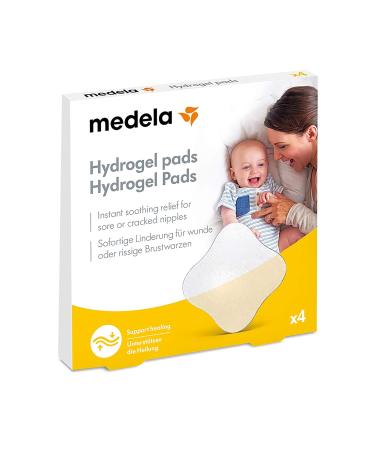 Medela Hydrogel Pads for Nipple Relief | Cooling & Reusable | 4 Sterile Individually Packaged Pads - Buy Online on SooperMarket.com