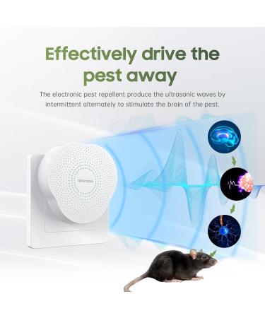 Effective Mosquito Lamp & Insect Destroyer - 4 Pack UV Pest Control & Ultrasound Repeller for Mice Cockroaches Moths & Rats | International Shipping - Buy Online on SooperMarket.com