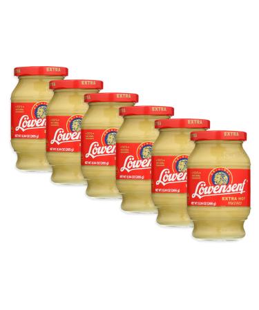 Lowensenf Mustard Xhot, 9.3 Oz (Pack of 6)