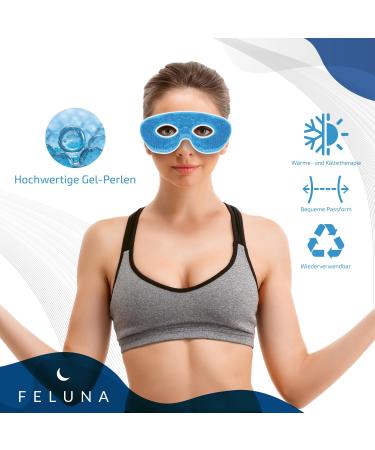 Feluna Gel Eye Mask | Relaxation & Wellness | Cold Therapy for Sunburn Allergies Migraines & Headaches - Buy Online on SooperMarket.com