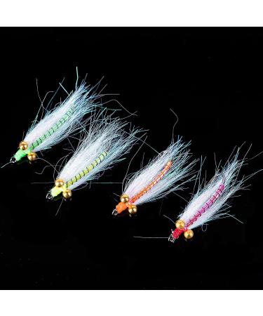 Goture Fly Fishing Flies Trout Nymph Streamer Minnow Shrimp Lure 4pcs 12#hook - Buy Online on SooperMarket.com
