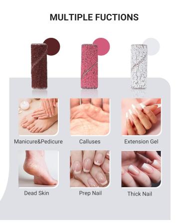 Buy AIRSEE 100 Pcs Small Sanding Bands for Nail Drills 180 Grit Acrylic File Attachments for Professional Manicure & Pedicure | Fast International Shipping - Buy Online on SooperMarket.com