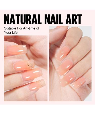 TOMICCA Nude Jelly Gel Polish - Pink Translucent Soak Off Neutral Color 15ML - Buy Online on SooperMarket.com