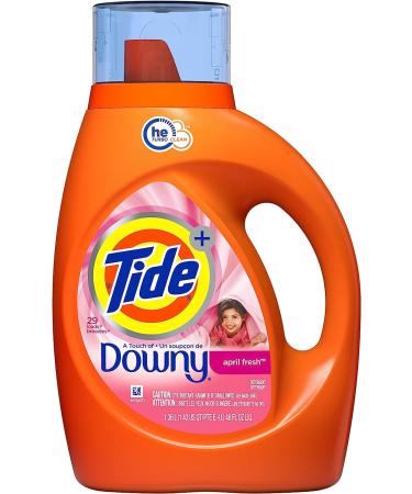 Tide Plus A Touch of Downy Liquid Laundry Detergent April Fresh 46 fl oz 29 loads