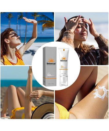 SPF 50+ Sunscreen 50ml Non-Greasy Face Sunscreen With 5- UVA & UVB Protection Water-Resistant Hydrating Sun Cream Sun Screen Lotion Sun Body Lotion Sun Block Cream For All Skin Types - Buy Online on SooperMarket.com