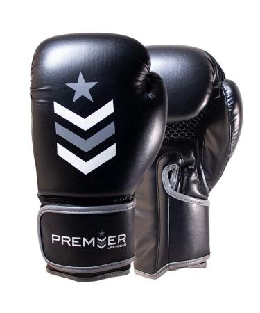 Revgear Premier Boxing Gloves for Punching Boxing Kickboxing | Perfect for Training Sessions with Speed Bags, Heavy Bags, and Focus Mitts Men and Women | Comfortable and Durable | Unbeatable Value Gray/Black 16 OZ