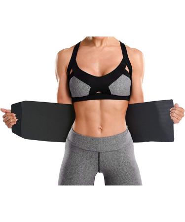 Bracoo Waist Trimmer Wrap Sauna Belt for Men & Women - Large-X-Large Abdominal Trainer for Increased Core Stability - Buy Online on SooperMarket.com