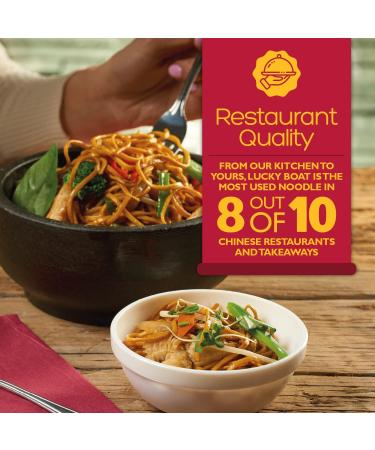 Lucky Boat Wholewheat Chow Mein Noodles 3.5KG - Source of Fibre - Bulk Chinese Noodles for Stir Fry - 3.5kg Pack - Buy Online on SooperMarket.com