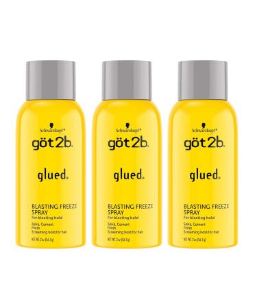 Got2B Glued Blasting Freeze Spray Travel Size 2 oz (Pack of 3)