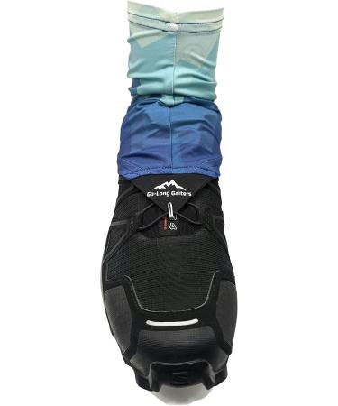 Wapiti Designs Go-Long Gaiters - Trail Running Shoe Gaiters for Running Hiking & Backpacking - Blue S/M - Buy Online on SooperMarket.com