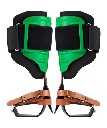 VEVOR Tree Climbing Spikes, 1 Pair Alloy Steel Pole Climbing Spurs, w/Adjustable Straps and EVA Leg Padding, Arborist Equipment for Climbers, Logging, Hunting Observation, Fruit Picking