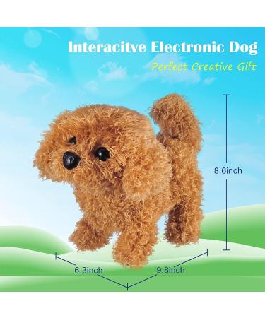 WorWoder Interactive Plush Teddy Dog Toy - Walking, Barking, Wagging Tail - Fun Companion Pet for Kids (Teddy Dog) - Buy Online on SooperMarket.com