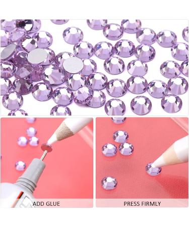 Yhmq 576PCS Nail Rhinestones & Crystals - Amethyst SS30 (6.4mm & 6.5mm) for Stunning Nail Art - Buy Online on SooperMarket.com
