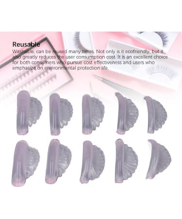 5 Pairs Shell Lash Rods - Silicone Soft Extra Wide Eyelash Curling Pads | Self-Adhesive Tools for Makeup & Beauty Salons - International Shipping - Buy Online on SooperMarket.com