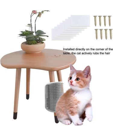Pinsheng Cat Self Groomer 2 Pack Wall Corner Massage Comb with Catnip Pouch Grooming Comb Brush Massage Tool for Cats with Long and Short Fur(Blue&Gray) - Buy Online on SooperMarket.com