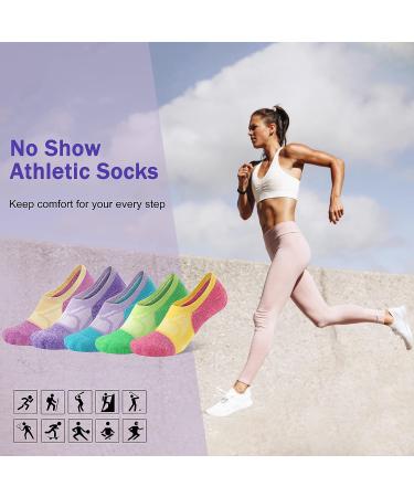 THATISHE No Show Women's Athletic Cushioned Running Socks - 5 Pairs, Medium - Buy Online on SooperMarket.com
