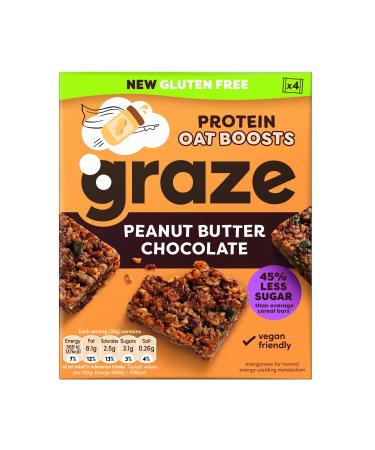 Graze Gluten-Free Oatmeal Peanut Butter & Chocolate Protein 4 x 30 g