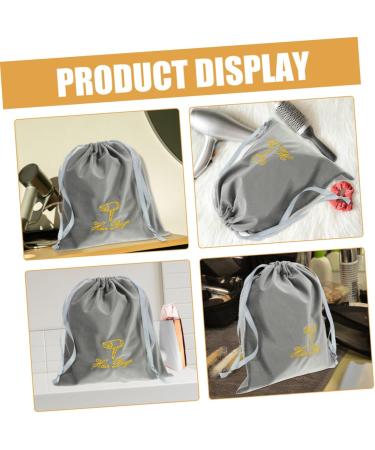 Gogogmee 2pcs Hair Dryer Storage Bag Drawstring Bags Hair Dryer Bag Drawstring Pouch Hair Blow Dryer Bag Hair Blower Bag Drawstring Storage Bag Blow Dryer Pouch Hair Dryer Organizers Bag 35.00X30.00X0.50CM Grey - Buy Online on SooperMarket.com
