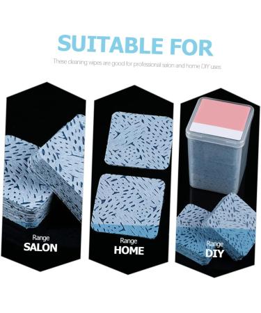 Housoutil 12 Boxes Glue Cleaning Wipes - Makeup Remover Pads Lash Glue Residue Remover & Cotton Pads for Nails - Pink Gel & White Gel Solutions - Buy Online on SooperMarket.com