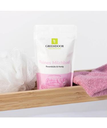 Greenendoor Milk Bath Rose Blossom Honey 200g - Natural Relaxation Bath Additive | 100% Eco-Friendly Ingredients | Perfect Gift - Buy Online on SooperMarket.com