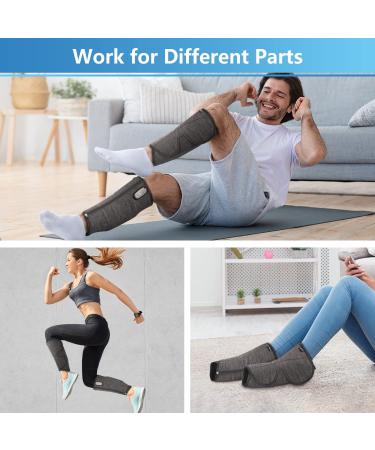 CINCOM Rechargeable Wireless Leg Massager for Circulation - Air Compression Calf Massager for Pain Relief and Muscle Relaxation (1 Pair) - Buy Online on SooperMarket.com