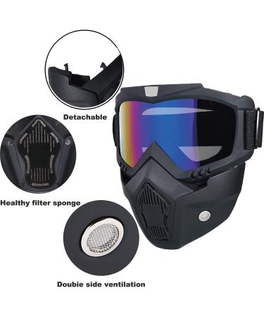Anti-Fog Full Face Paintball Mask for Motorcycle, Cycling, Skiing - Colorful - Buy Online on SooperMarket.com