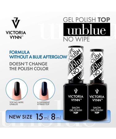 Victoria VYNN Gel Polish Top Coat No Wipe UNBLUE 15ml | Salon Quality Top Coat No Wipe| Unblue Effect Top Coat | Gel Polish Top Coat - Buy Online on SooperMarket.com