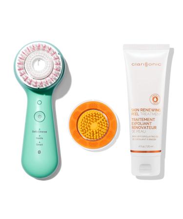 Clarisonic Mia Smart Sonic Facial Cleansing and Exfoliating Brush Set Mint Green