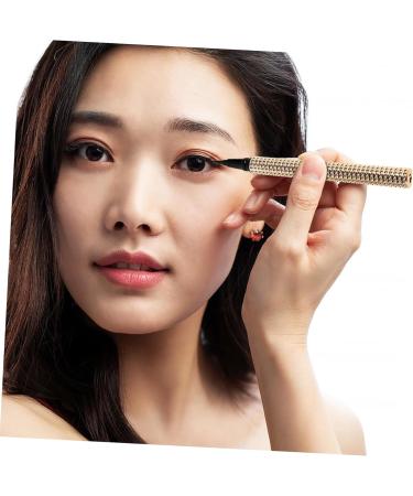 FOYTOKI Eyeliner Eye Pencil Liner Eye Liner Pen Women Makeup Tool Liquid Eye Liner Plastic Golden - Buy Online on SooperMarket.com