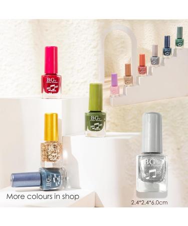 Silver Nail Polish Glitter Nail Polish - Quick Dry Breathable Nail Varnish - Holographic Metallic Mirror Effect No UV Needed Nail Polish Nail Art DIY Nail Salon for Women Girls at Home - Buy Online on SooperMarket.com