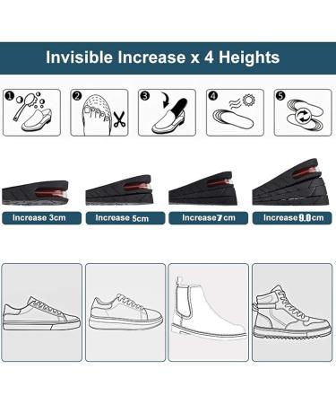 Height Increase Insole Pillow - Adjustable Shoe Heel Inserts for Men & Women | Quality 5mm Foot Pads - Buy Online on SooperMarket.com