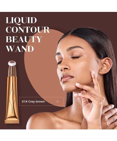 Reddhoon Contour Beauty Wand 3Pcs Set - Liquid Face Contouring Stick, Blusher Stick, Highlighter Stick - Smooth Matte Finish, Lightweight & Blendable Cream Contour Stick with Cushion Applicator - Buy Online on SooperMarket.com