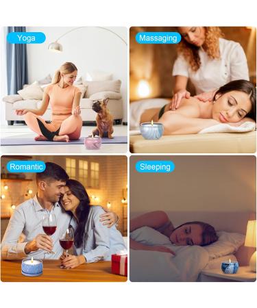 SuperSun 9-Piece Scented Candle Set | 200 Soy Wax Fragrance Candles | Perfect Christmas Gift for Women | Aromatherapy for Yoga & Relaxation - Buy Online on SooperMarket.com