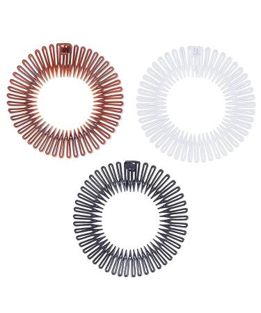 90s Zig Zag Circle Headbands for Women's Hair - 12 Pack (3 Colors) | Shop Now! - Buy Online on SooperMarket.com