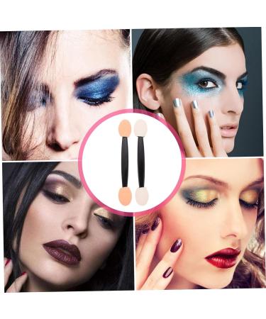 PLAFOPE 200 Pcs Double Ended Eyeshadow Brush Makeup Bulk Sponges Makeup Eyeshadow Plastic Black - Buy Online on SooperMarket.com