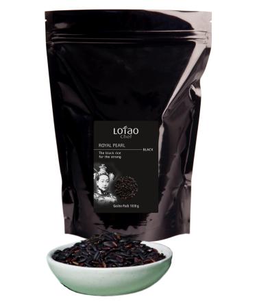 Lotao black rice (1x 1000g organic quality) Royal Pearl Black |High quality organic whole grain rice: Without additives and unpeeling |The black rice as an eye -catcher for Asia kitchen: Chinese Thai and much more.Royal Pearl 1 kg (1 Pack)