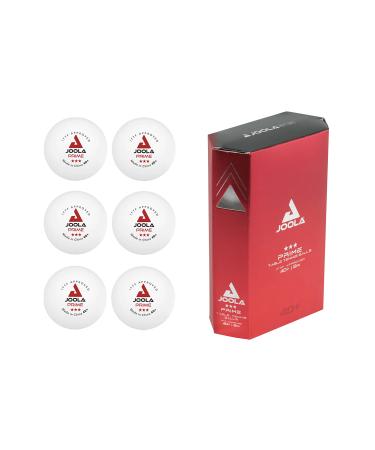 Joola Prime 40+ balls. White, 6 Count 6 Count (Pack of 1)