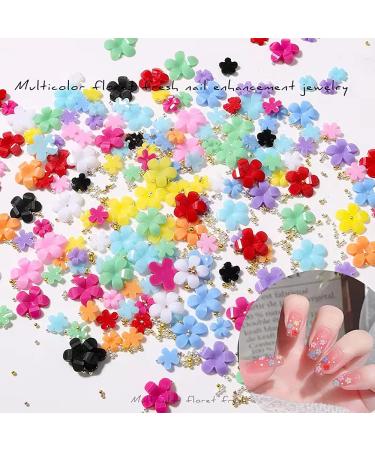 Maicodes Nail Charms for Acrylic Nails 3D Acrylic Flower for Nails  With Gold and Silver Beads for Nail Art Accessories DIY Ladies Jewelry Decorations Nail Art Supplies (Flower - B) Flower - A - Buy Online on SooperMarket.com