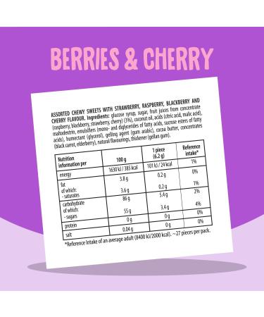 Fruittella Berries & Cherry Soft Chew Sweets 170 g (Pack of 8) - Buy Online on SooperMarket.com