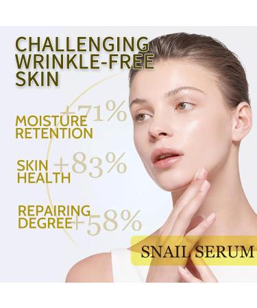 Snail Intensive Repair Serum Snail Mucin Essence Anti Wrinkle Collagen Serum Lifting & Anti Wrinkle Hydrating Face Serum Anti-aging Serum for Woman/Man Reduce Fine Lines Moisturiser - Buy Online on SooperMarket.com