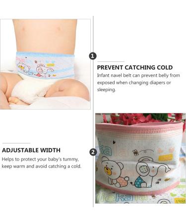 Ciieeo Baby Belly Button Band 4 Pcs - Cotton Infant Umbilical Cord Wrap for Newborns & Toddlers - Buy Online on SooperMarket.com