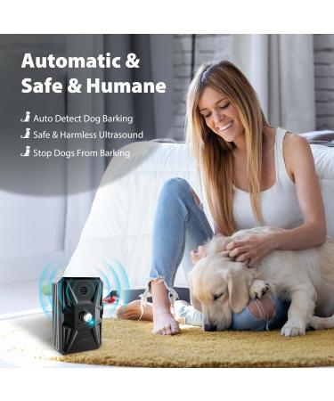 Queenmew Anti Bell Device for Dogs - 3 Modes Ultrasound Bark Control 33ft Range IPX4 Waterproof - Effective Training for Large & Small Dogs Indoors & Outdoors - Buy Online on SooperMarket.com