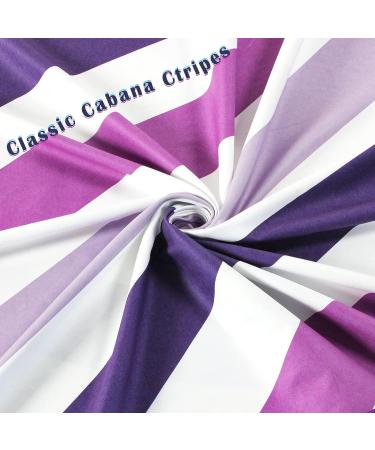Whale Flotilla Microfiber Large Beach Towel - Quick Dry, Sand Free, Cooling, Portable - Super Absorbent Striped Towel Set for Kids/Adults - 30x60 Inch Purple - Buy Online on SooperMarket.com